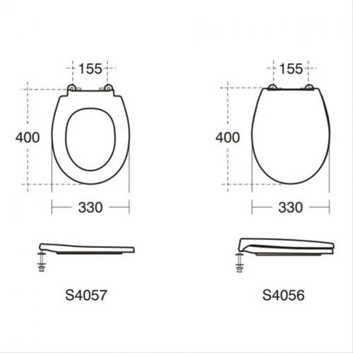 Armitage Shanks Contour 21 Schools Small Toilet Seat -305mm Pans
